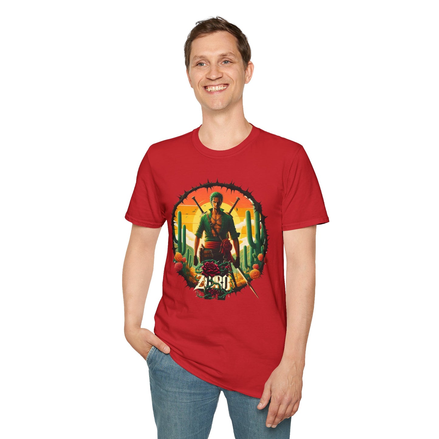 Unisex Softstyle T-Shirt Zoro Graphic Design