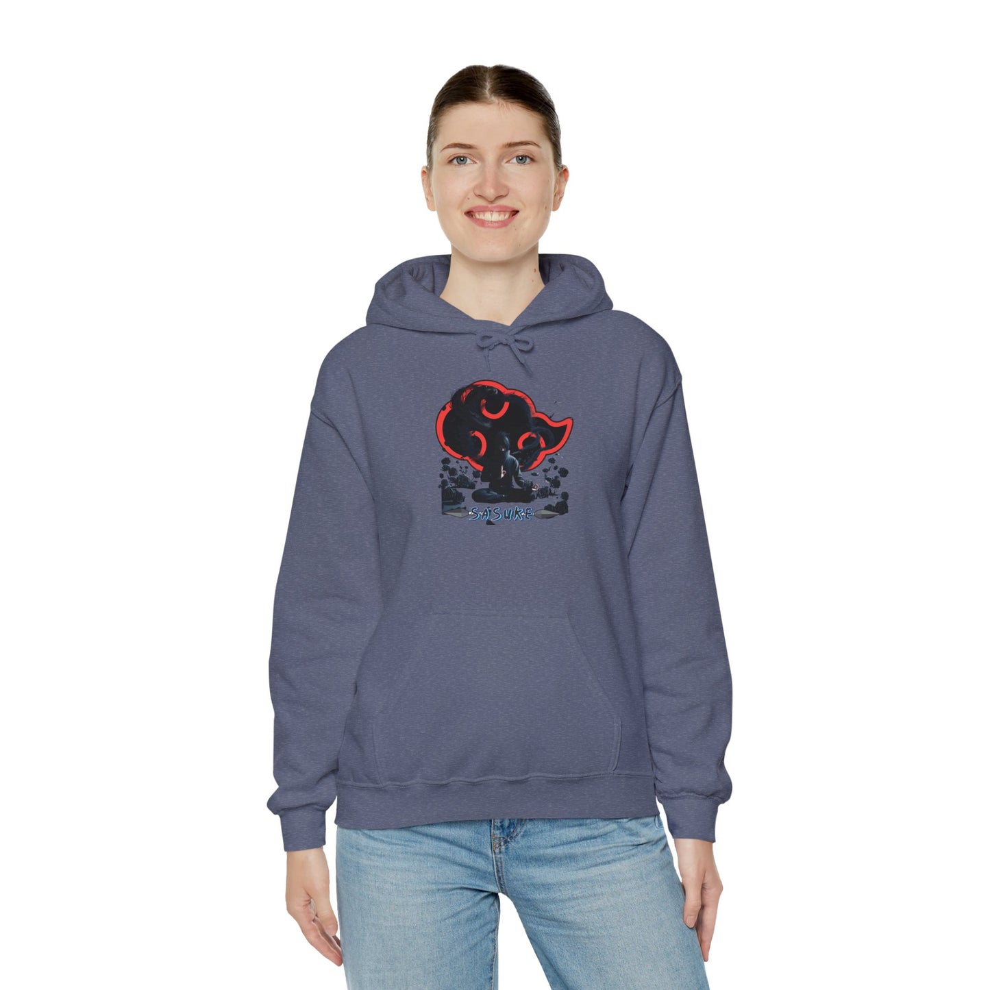 Unisex Heavy Blend™ Hooded Sweatshirt Sasuke Graphic Design