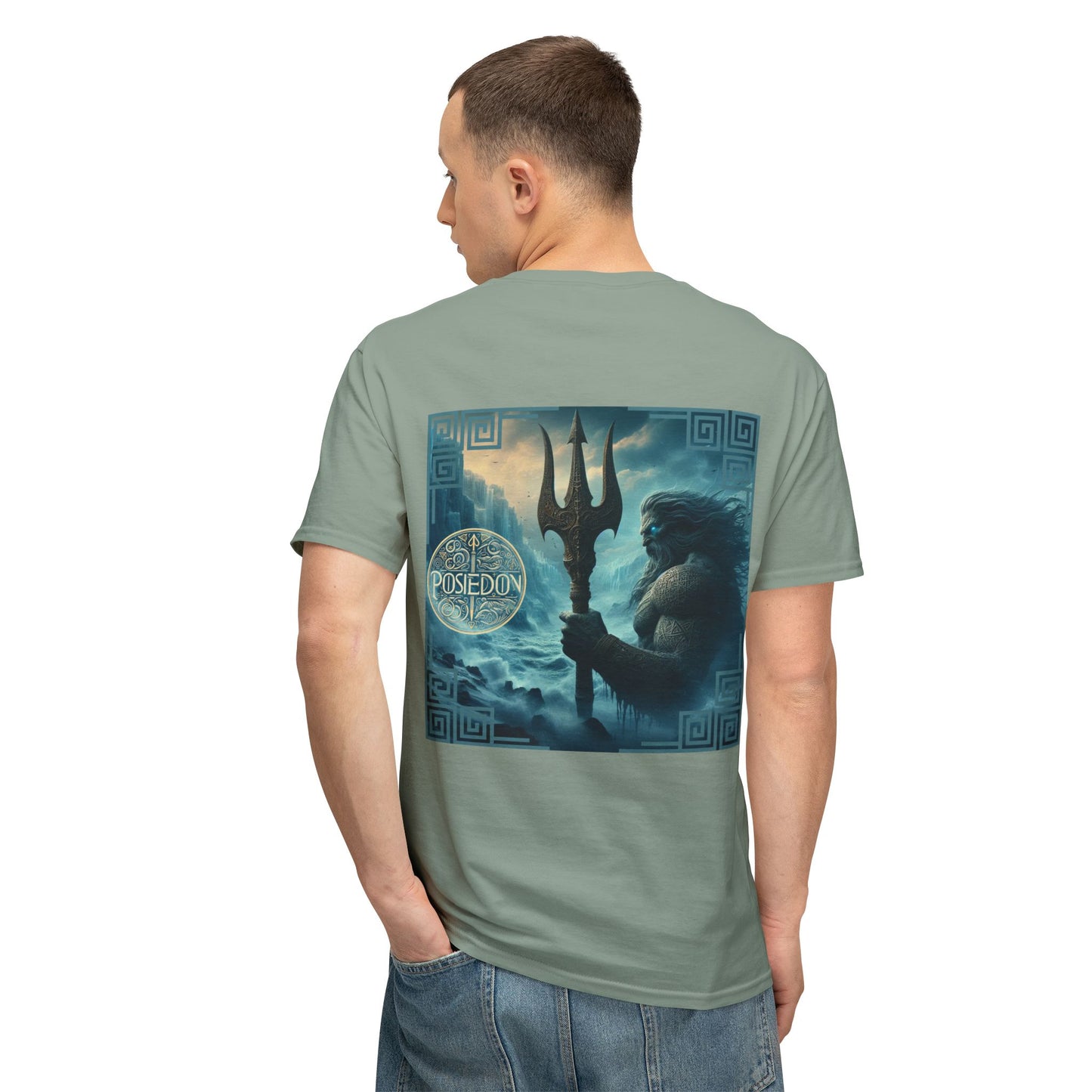 Unisex HD Cotton™ T-shirt Poseidon Graphic Design