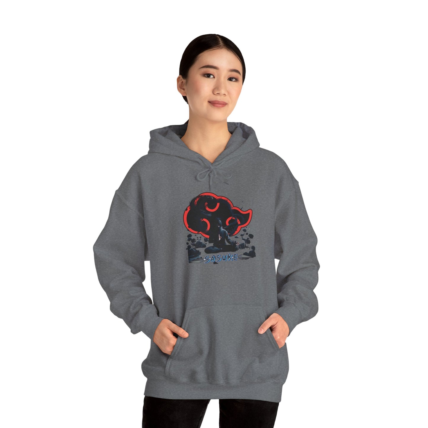 Unisex Heavy Blend™ Hooded Sweatshirt Sasuke Graphic Design