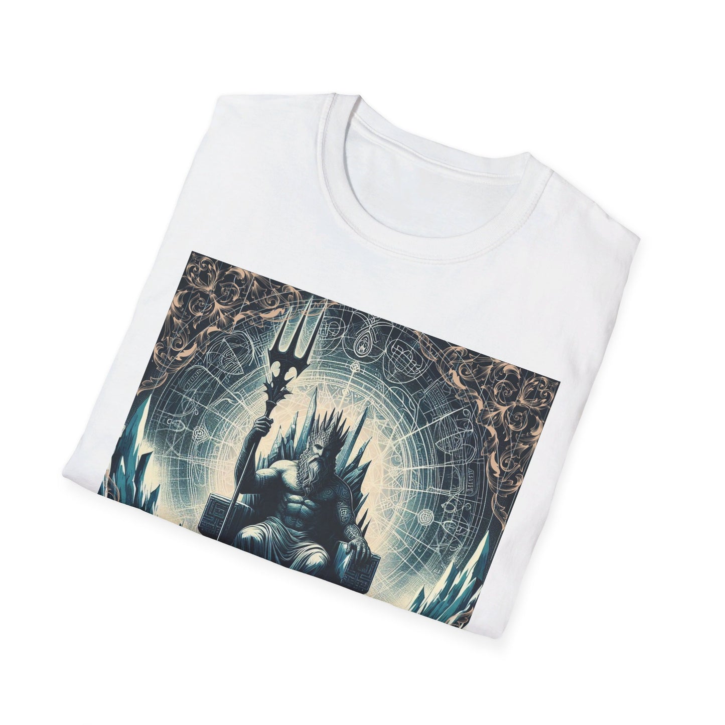 Unisex Softstyle Poseidon Graphic Design T-Shirt