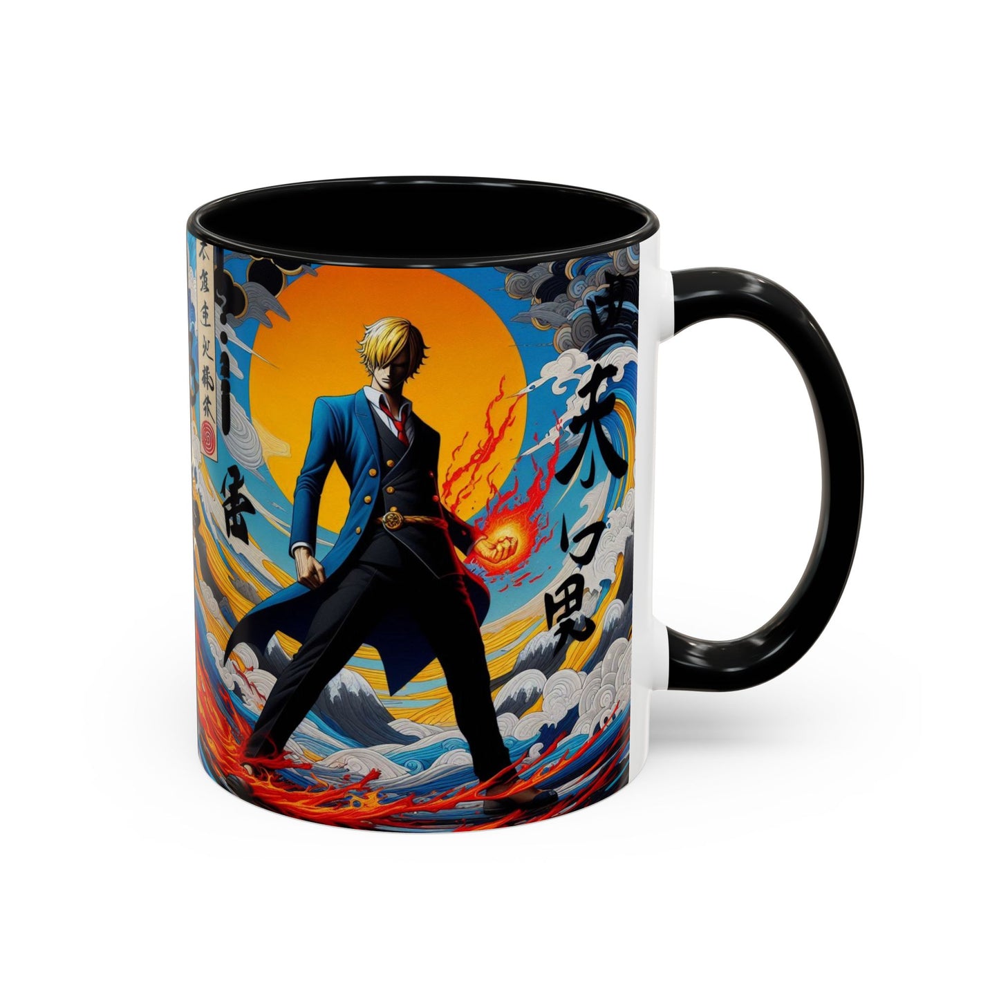 "Sanji One Piece Coffee Mug – Anime Chef Graphic Design (11oz, 15oz) | Pirate Cook Drinkware"