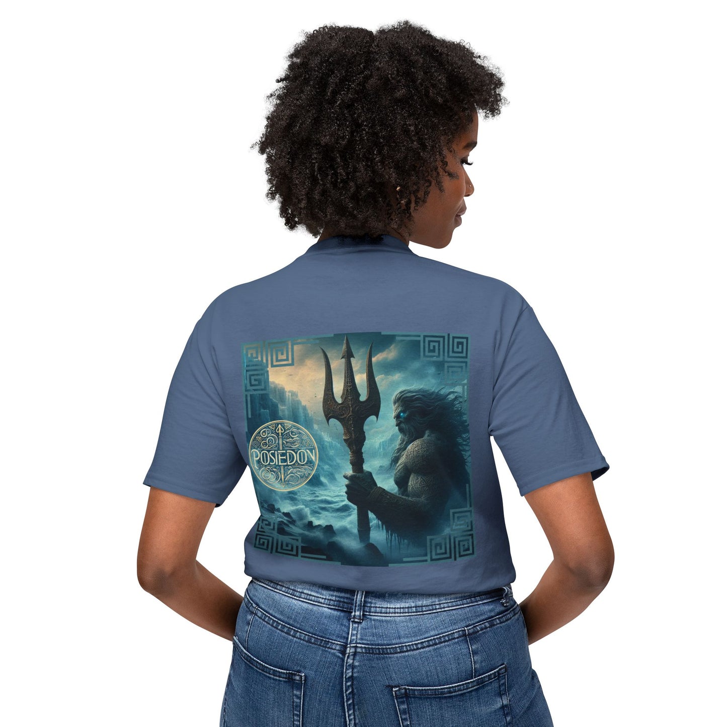 Unisex HD Cotton™ T-shirt Poseidon Graphic Design