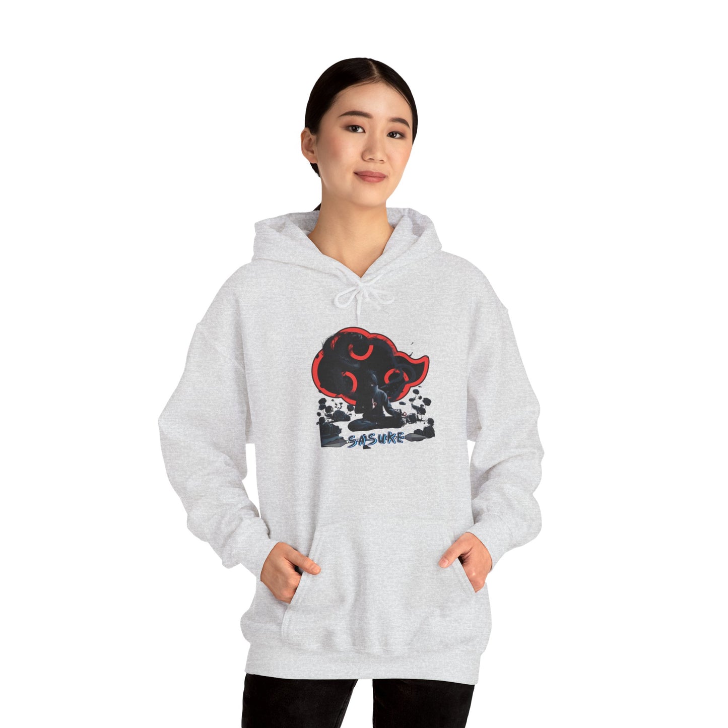 Unisex Heavy Blend™ Hooded Sweatshirt Sasuke Graphic Design