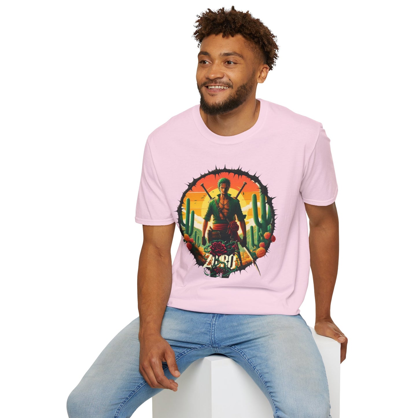 Unisex Softstyle T-Shirt Zoro Graphic Design