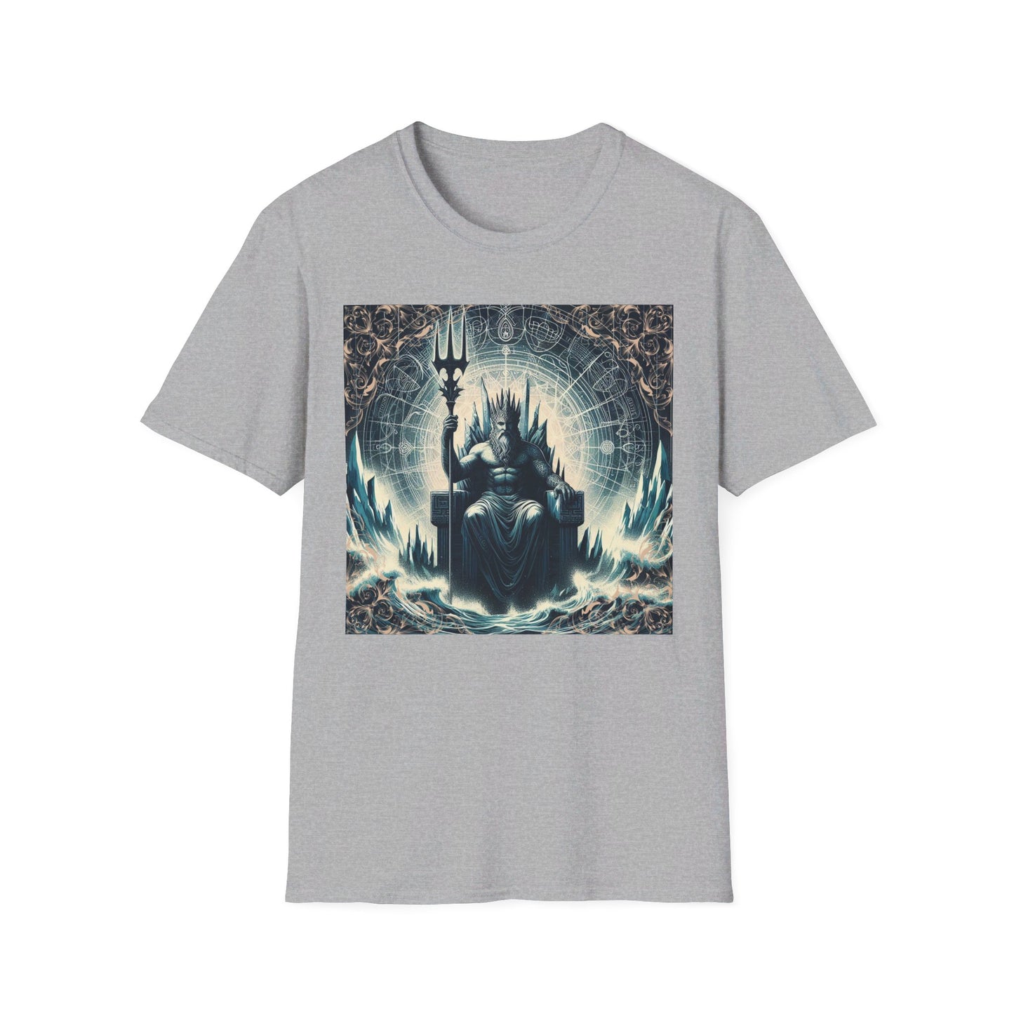 Unisex Softstyle Poseidon Graphic Design T-Shirt