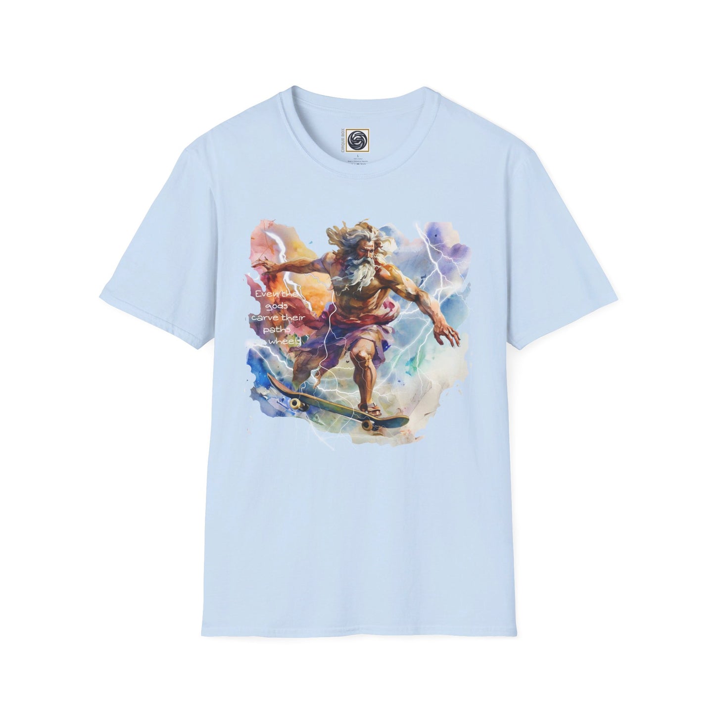 Unisex Softstyle T-Shirt Zeus Graphic Design