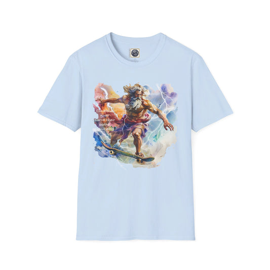 Unisex Softstyle T-Shirt Zeus Graphic Design