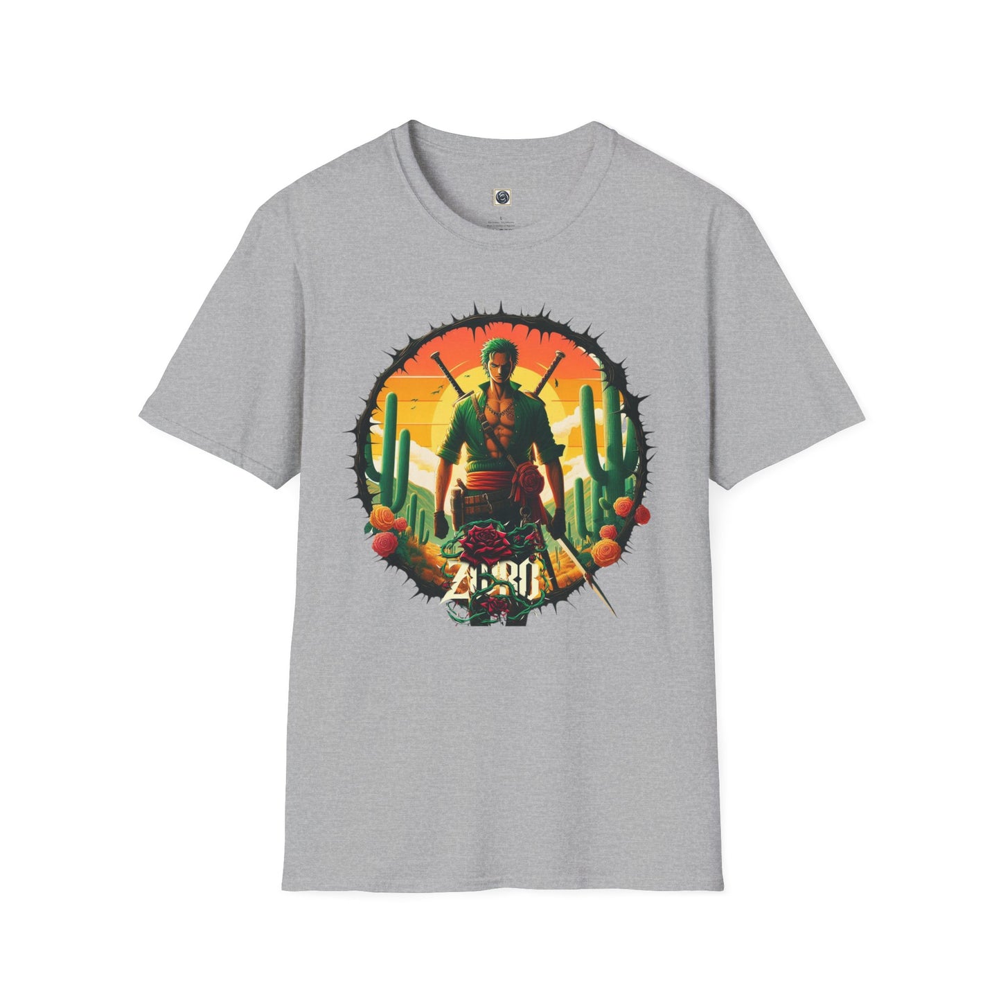 Unisex Softstyle T-Shirt Zoro Graphic Design