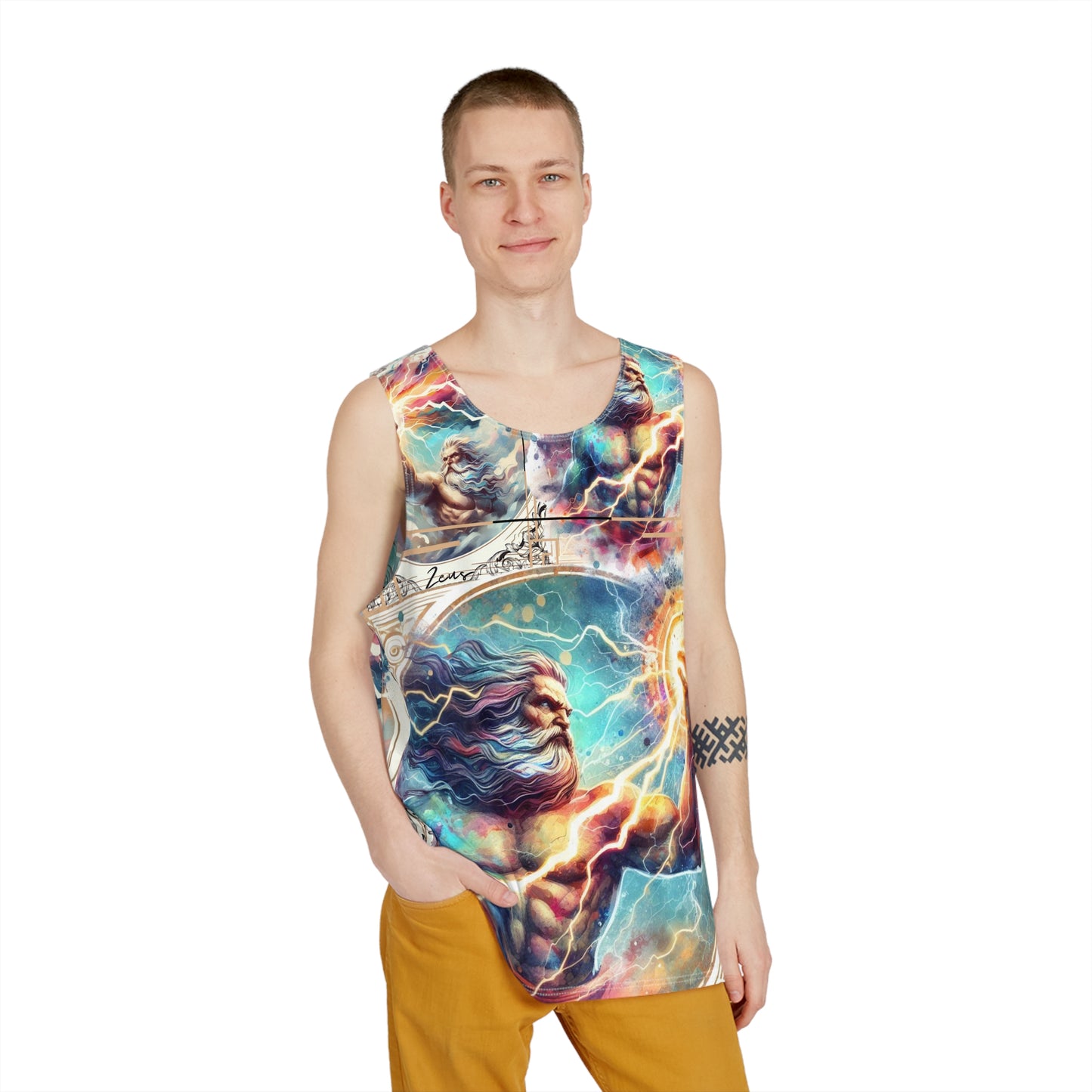 Men's Tank (AOP) Zeus Graphic Design