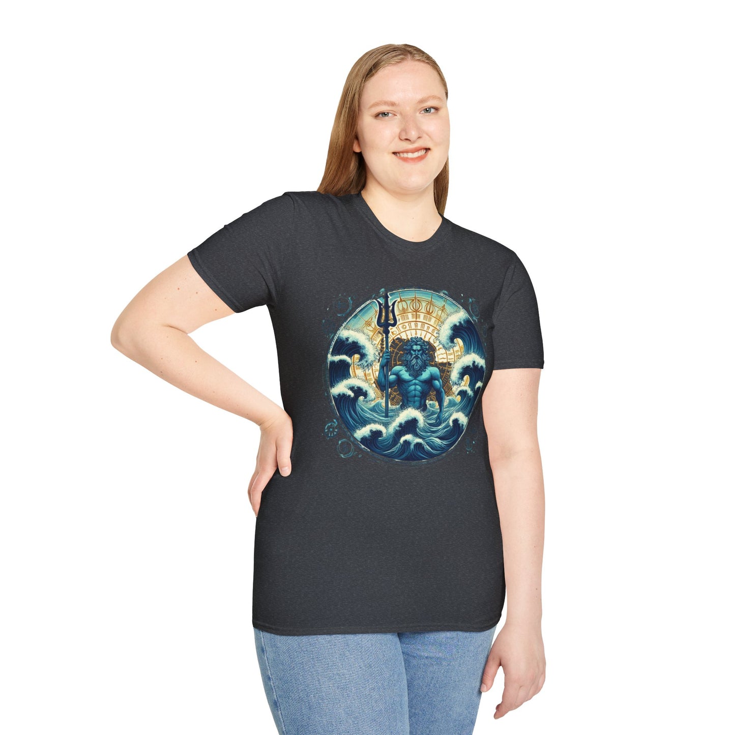 Unisex Softstyle  Poseidon Graphic Design T-Shirt