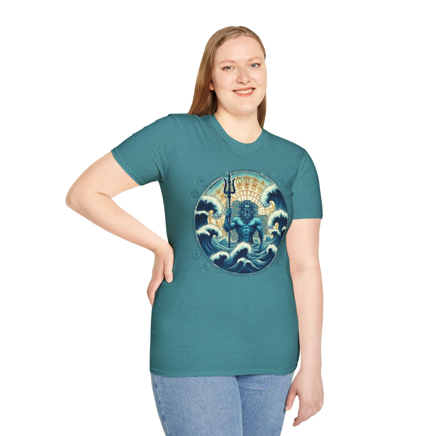 Unisex Softstyle  Poseidon Graphic Design T-Shirt