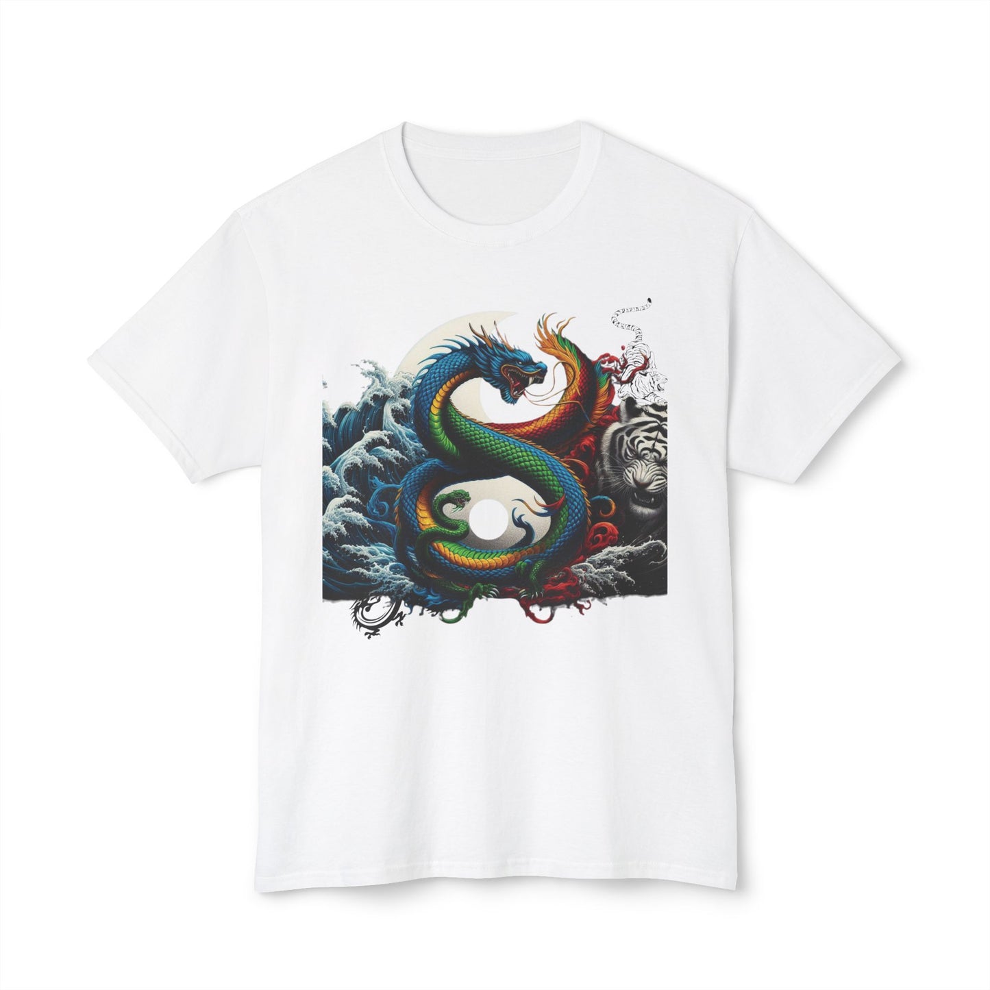 Unisex HD Cotton™ T-shirt Yin Yang Graphic Design