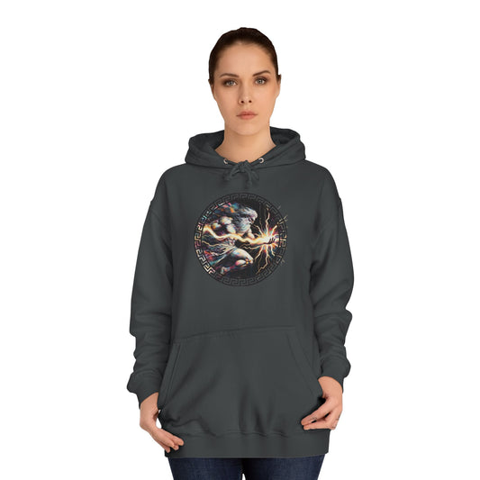 Unisex College Hoodie Zeus Graphic Design