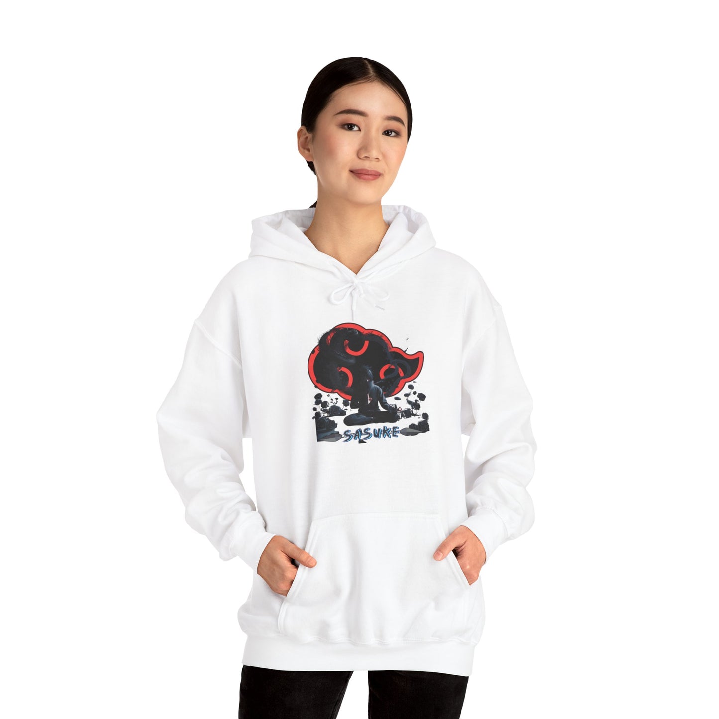 Unisex Heavy Blend™ Hooded Sweatshirt Sasuke Graphic Design