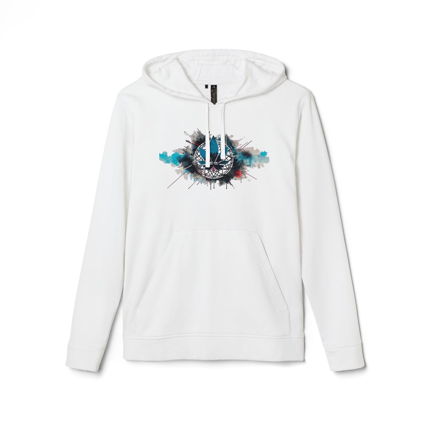 adidas® Unisex Fleece Hoodie Customized Geometric Graphic Design Adidas Logo