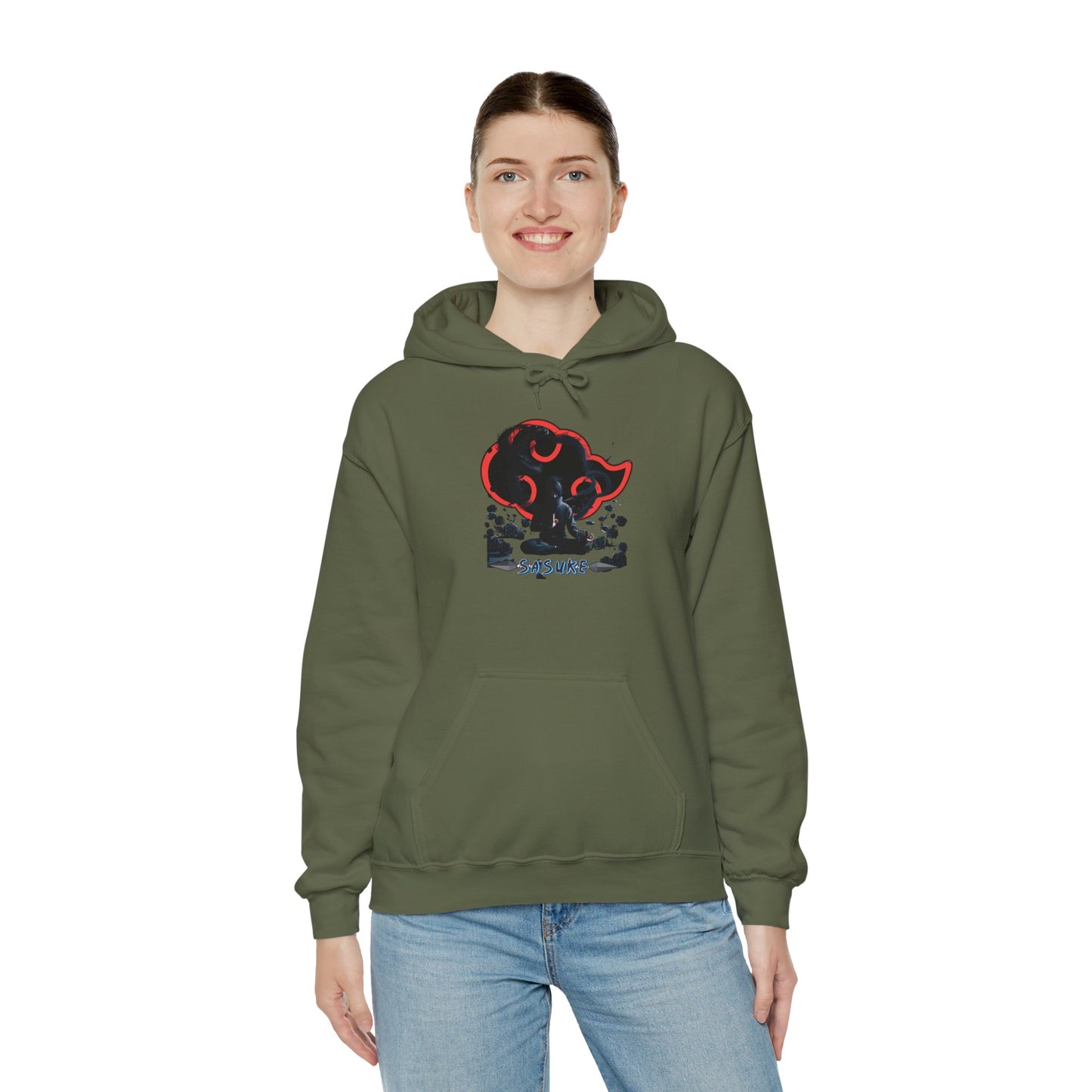 Unisex Heavy Blend™ Hooded Sweatshirt Sasuke Graphic Design