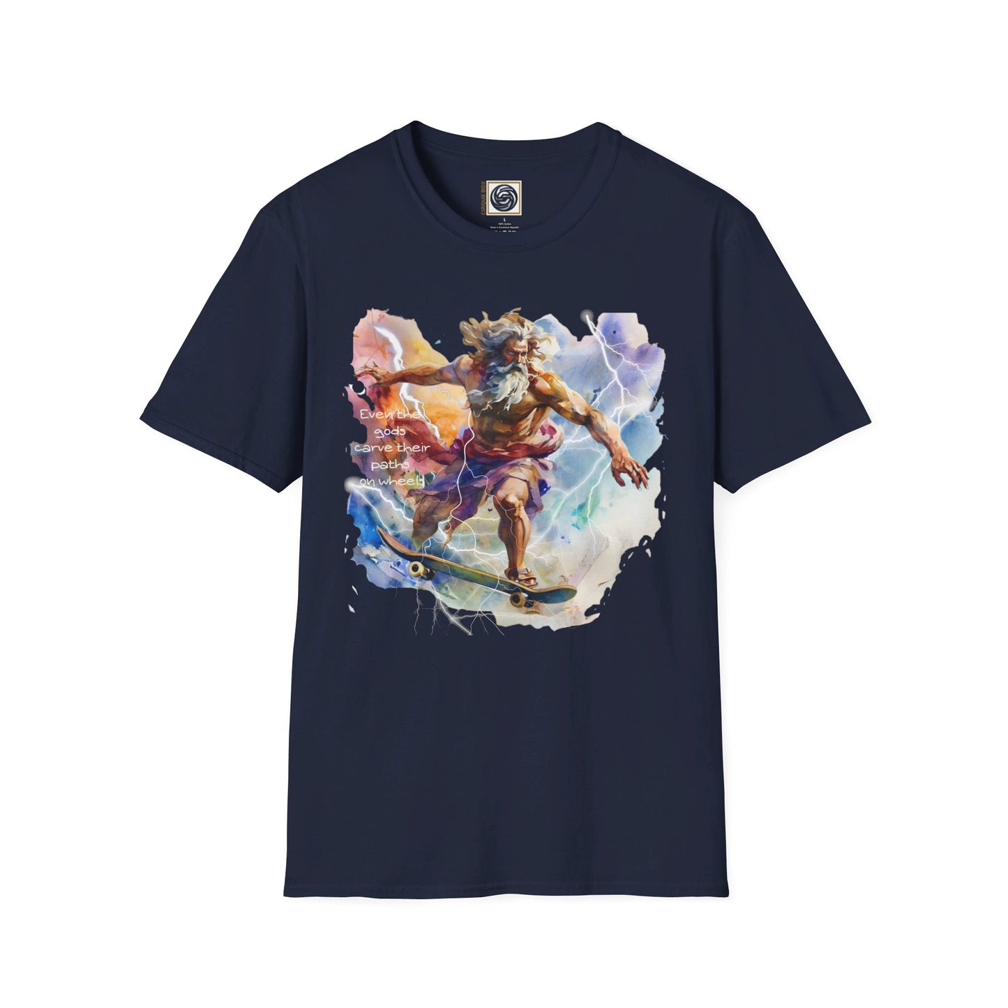 Unisex Softstyle T-Shirt Zeus Graphic Design