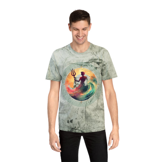 Unisex Color Blast T-Shirt Poseidon Graphic Design