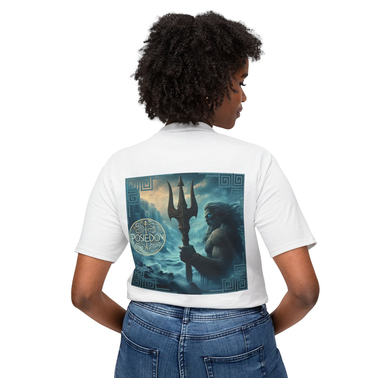 Unisex HD Cotton™ T-shirt Poseidon Graphic Design