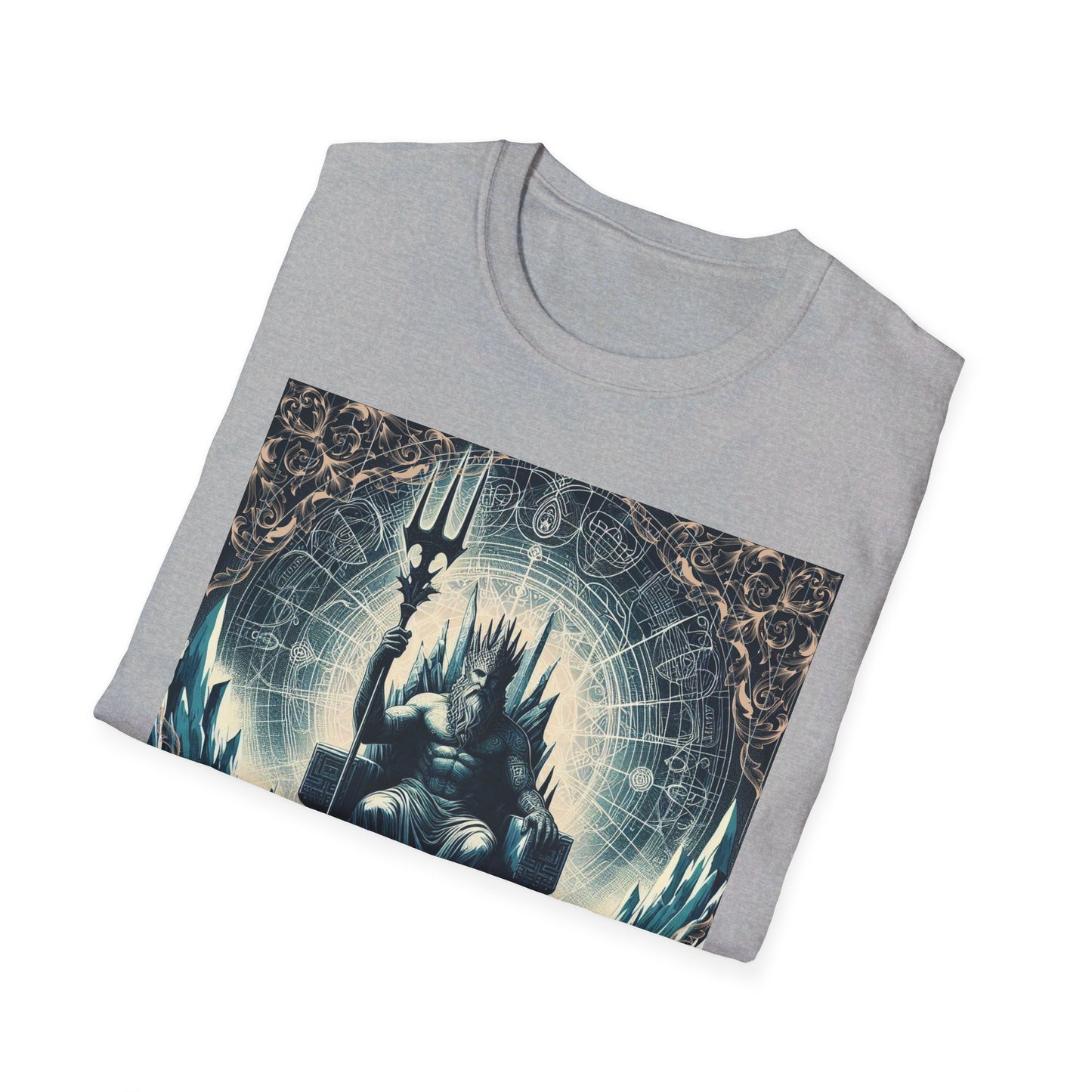 Unisex Softstyle Poseidon Graphic Design T-Shirt