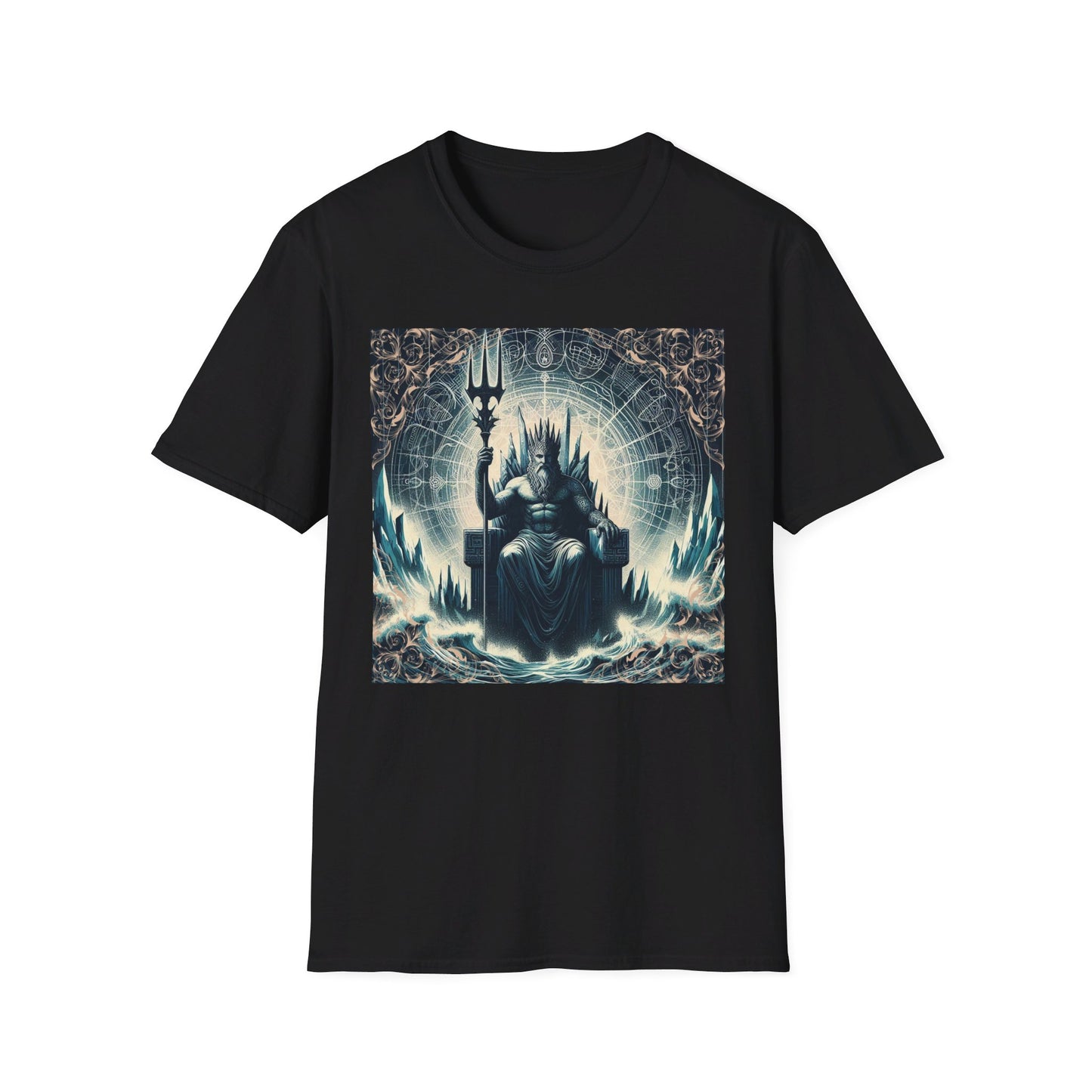 Unisex Softstyle Poseidon Graphic Design T-Shirt