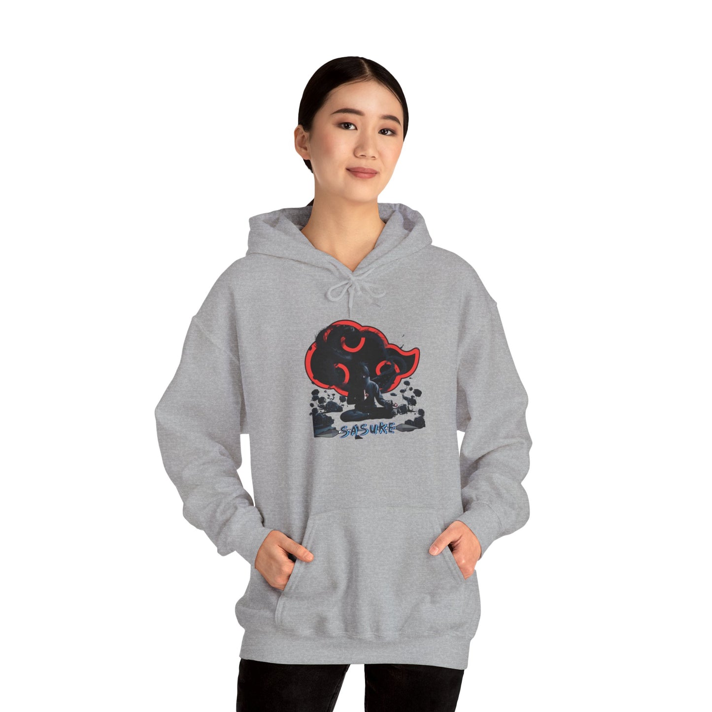 Unisex Heavy Blend™ Hooded Sweatshirt Sasuke Graphic Design