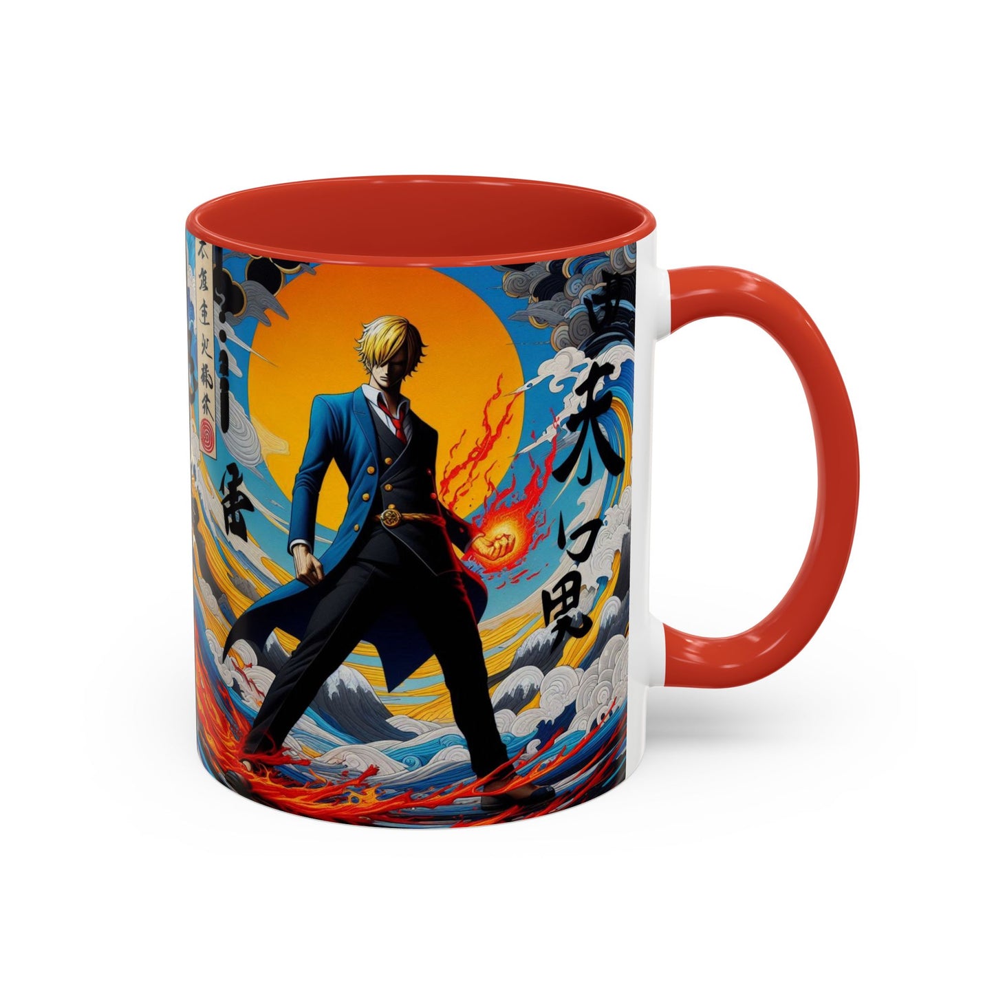 "Sanji One Piece Coffee Mug – Anime Chef Graphic Design (11oz, 15oz) | Pirate Cook Drinkware"