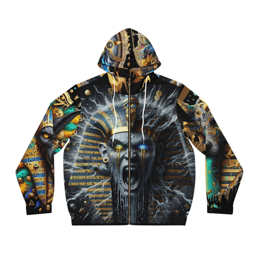 Men's Full-Zip Hoodie (AOP) Egyptian Graphic Design