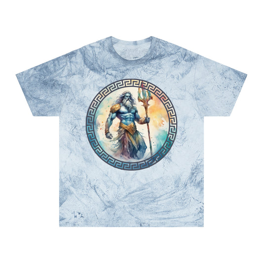 Unisex Color Blast T-Shirt Poseidon Graphic Design