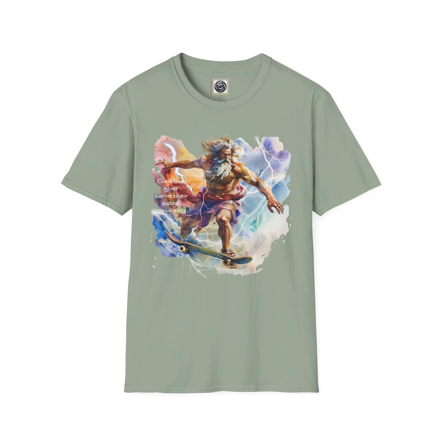 Unisex Softstyle T-Shirt Zeus Graphic Design