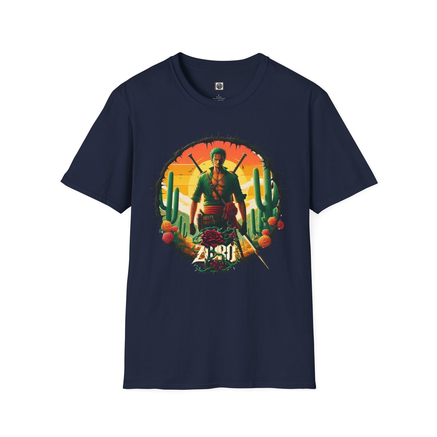 Unisex Softstyle T-Shirt Zoro Graphic Design