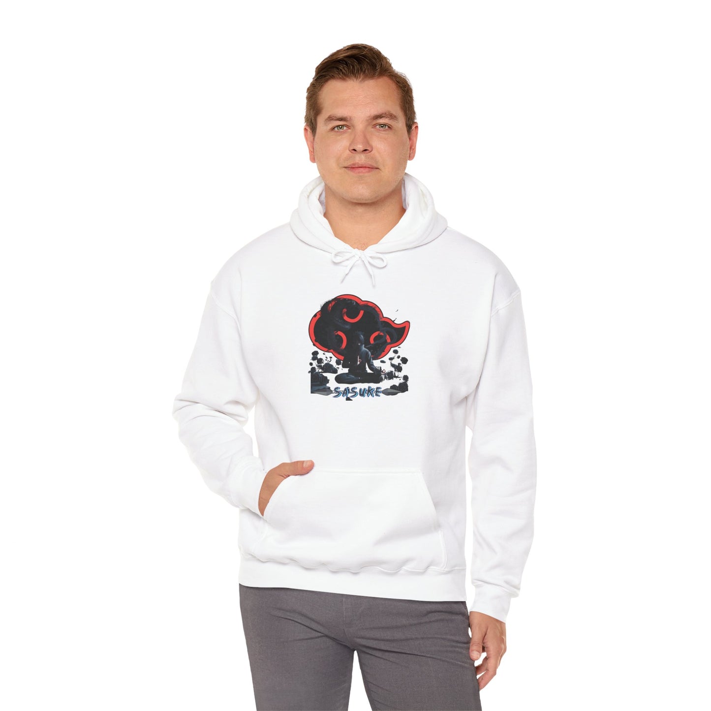 Unisex Heavy Blend™ Hooded Sweatshirt Sasuke Graphic Design