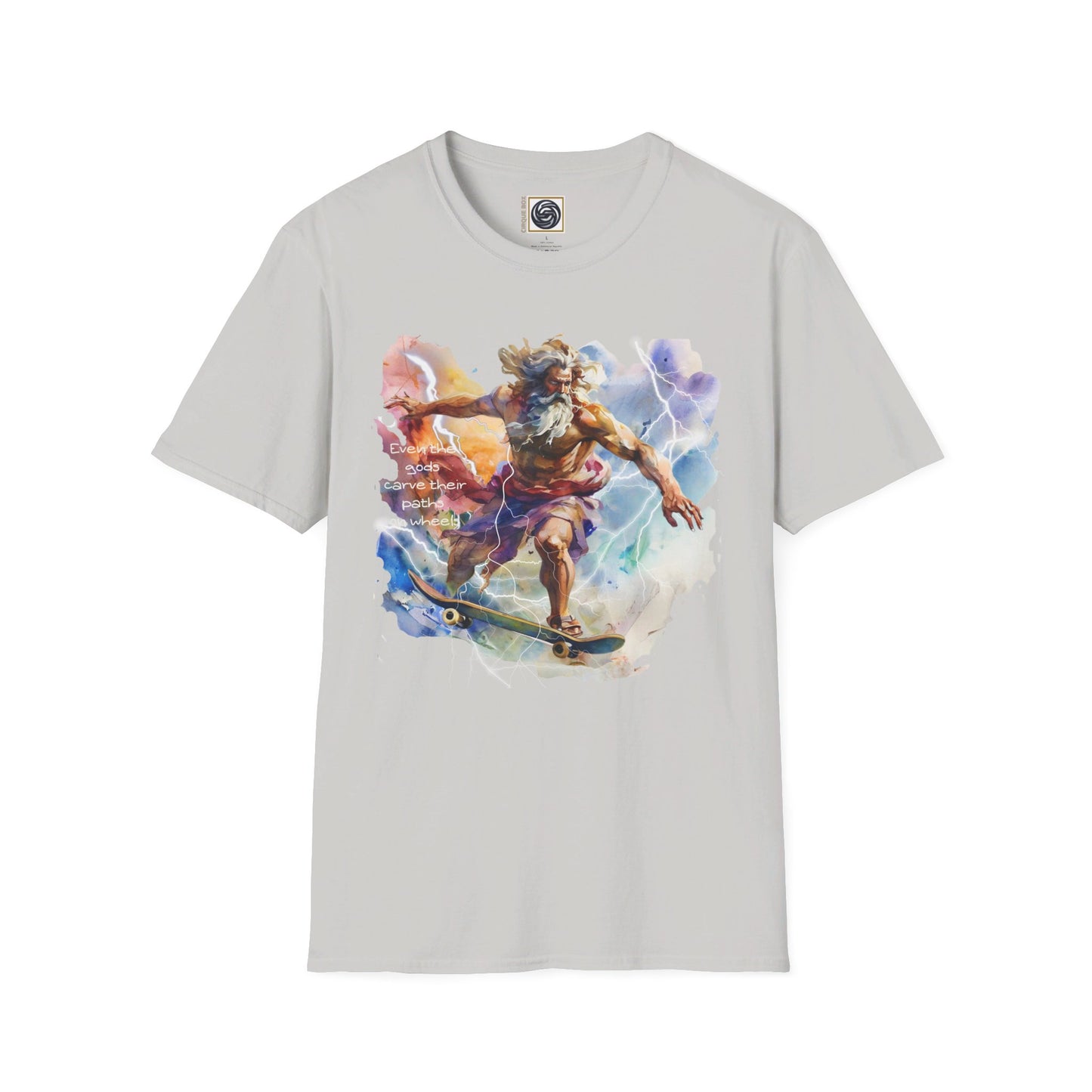 Unisex Softstyle T-Shirt Zeus Graphic Design