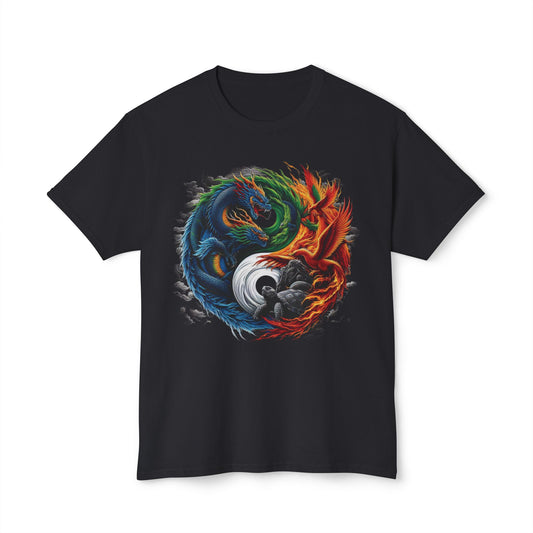 Unisex HD Cotton™ T-shirt Yin Yang Graphic Design