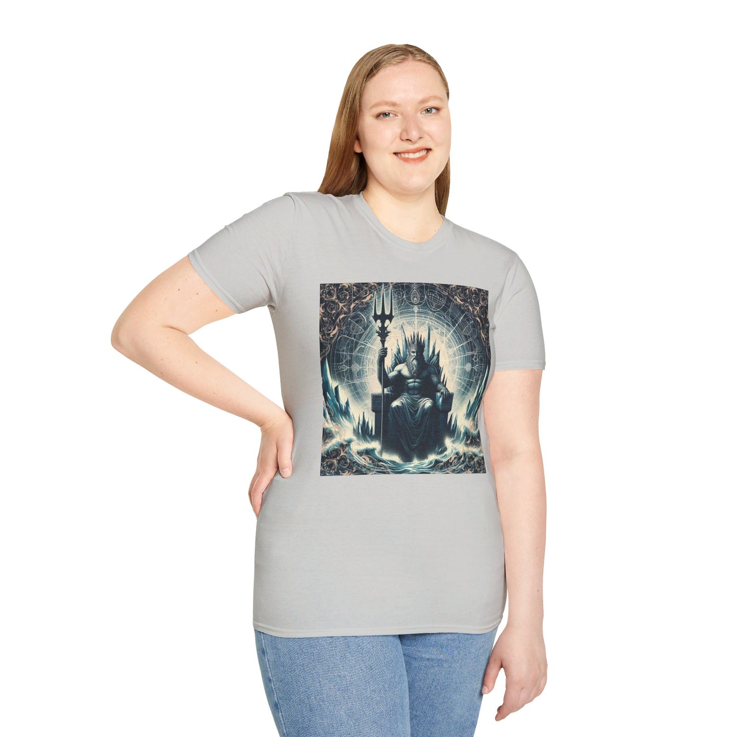 Unisex Softstyle Poseidon Graphic Design T-Shirt