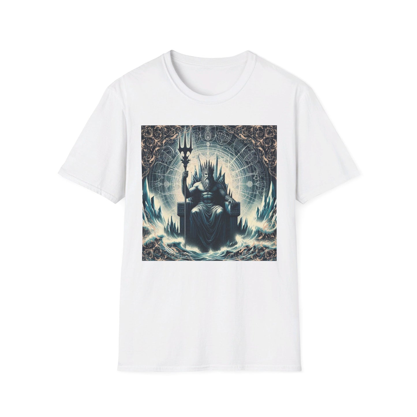 Unisex Softstyle Poseidon Graphic Design T-Shirt