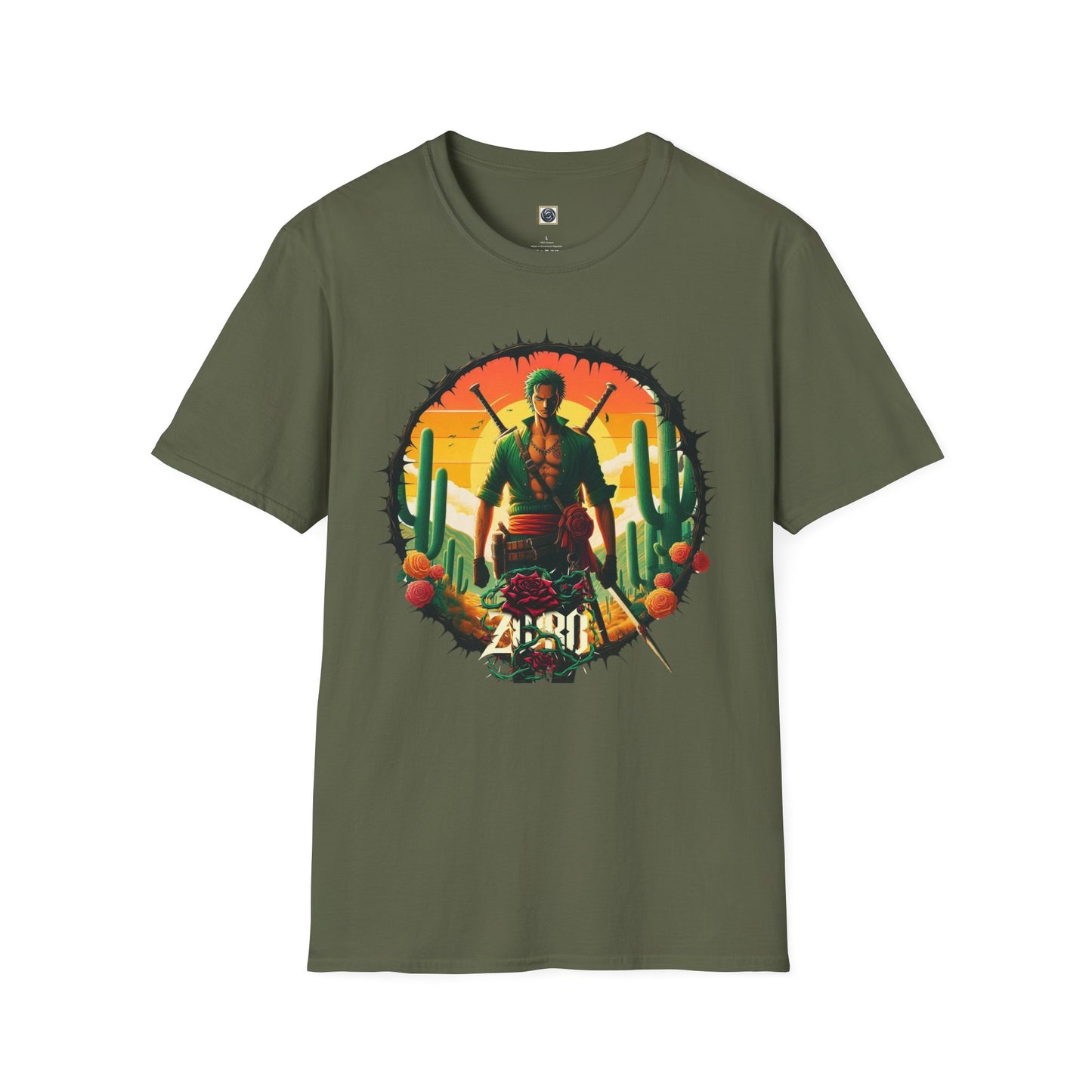 Unisex Softstyle T-Shirt Zoro Graphic Design