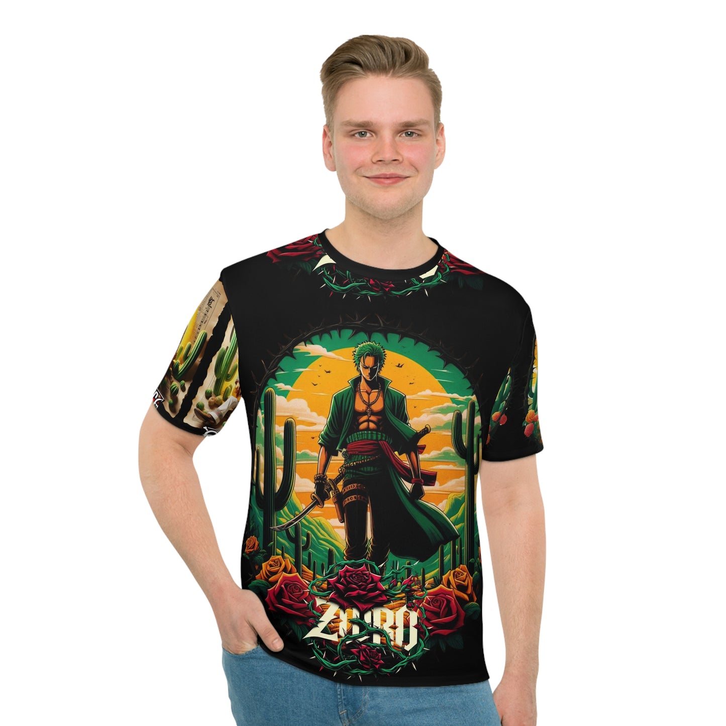 Men's Loose T-shirt (AOP) Zoro One Piece