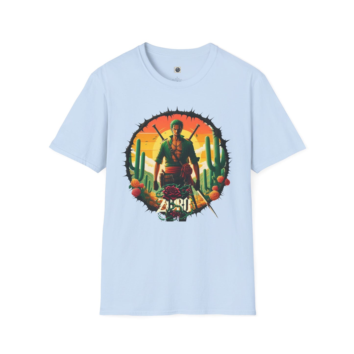 Unisex Softstyle T-Shirt Zoro Graphic Design