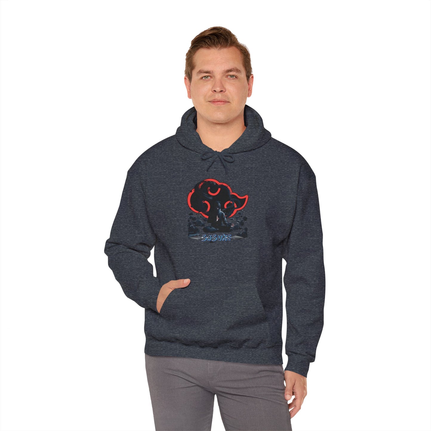 Unisex Heavy Blend™ Hooded Sweatshirt Sasuke Graphic Design